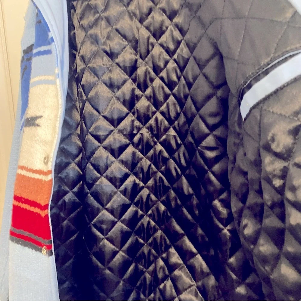 Like New Supreme Taxcala Blanket Men’s Jacket In Light Blue - Size L - Picture 5 of 16